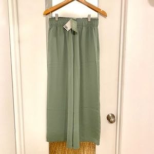 MOVING SALE! 
Mint green silky pull on pants.
